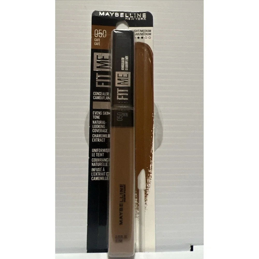 Maybelline Fit Me Concealer 050 Cafe 0.23oz Brown Natural Coverage Modern